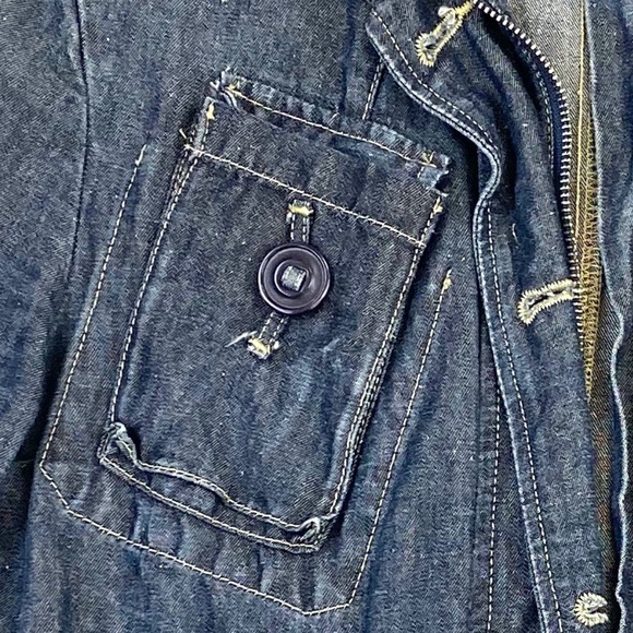 FCUK Jeans Denim Linen Womens Jacket - Picture 5 of 5